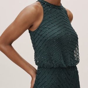 Adrianna Papell | Art Deco Beaded Blouson Dress